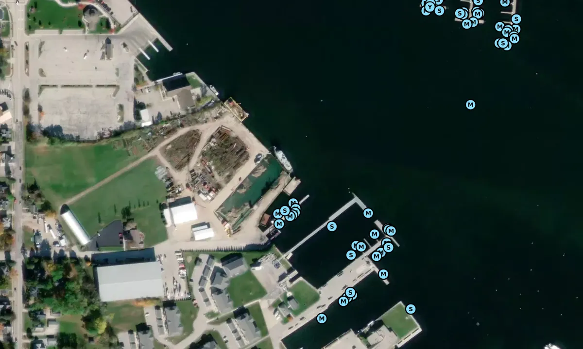 Satelite image of Bay Marine of Sturgeon Bay