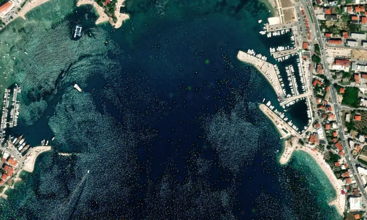 Flyfoto av Bay north of Podestra