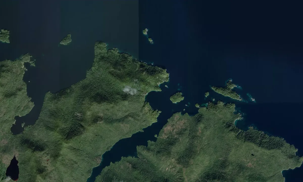 Flyfoto av Bay of Alan