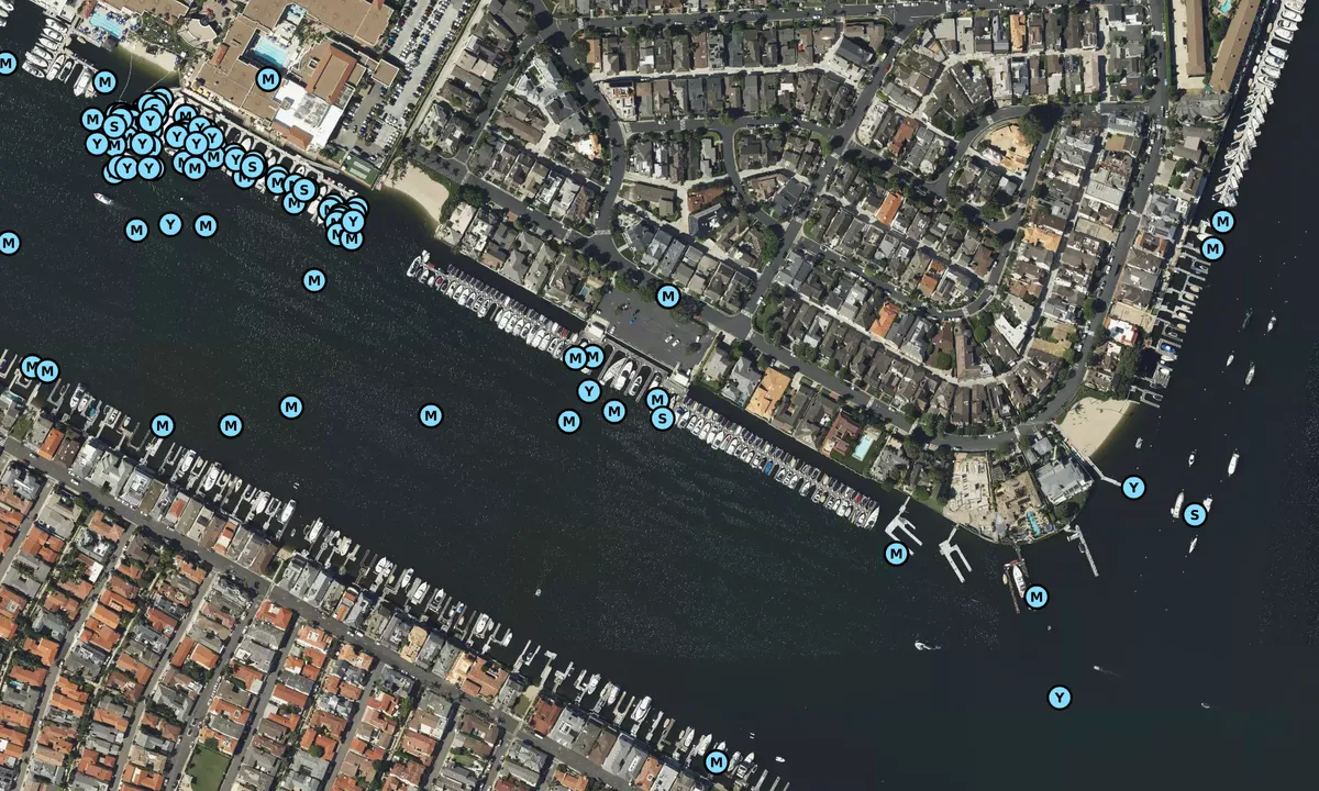 Satelite image of Bayshore Marina - Newport Beach
