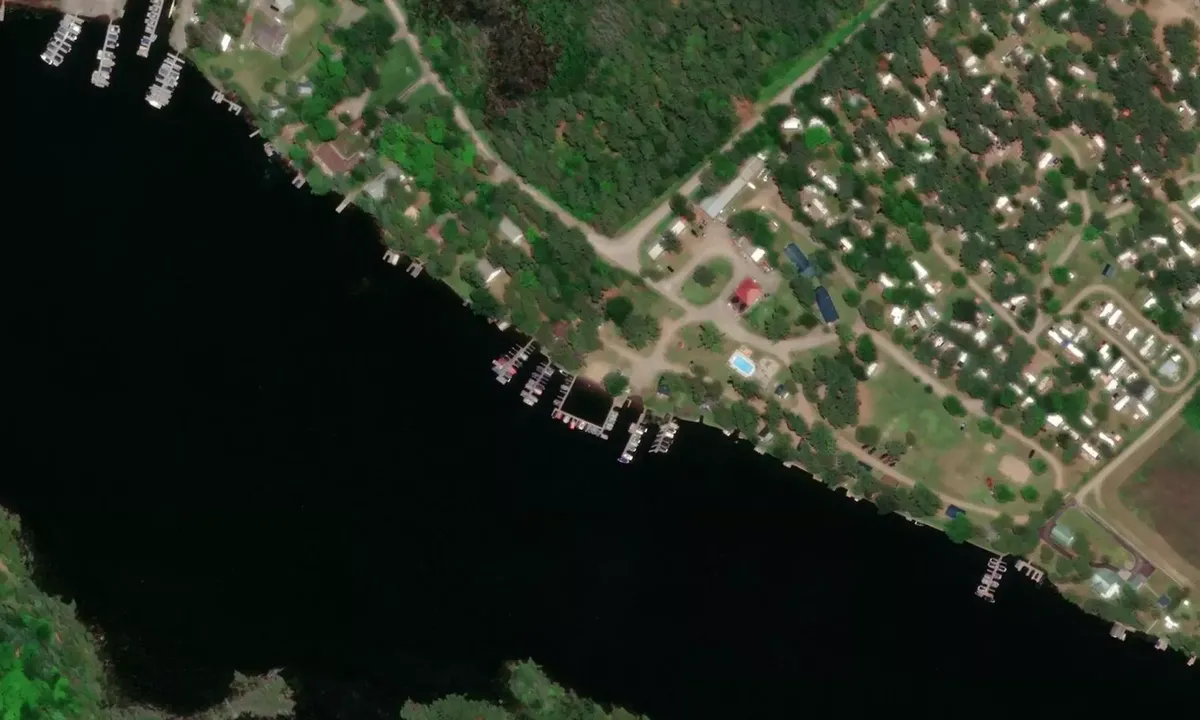 Satelite image of Bayview Lodge