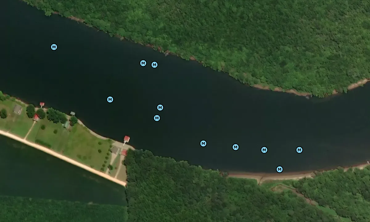 Satelite image of Beach Creek Island