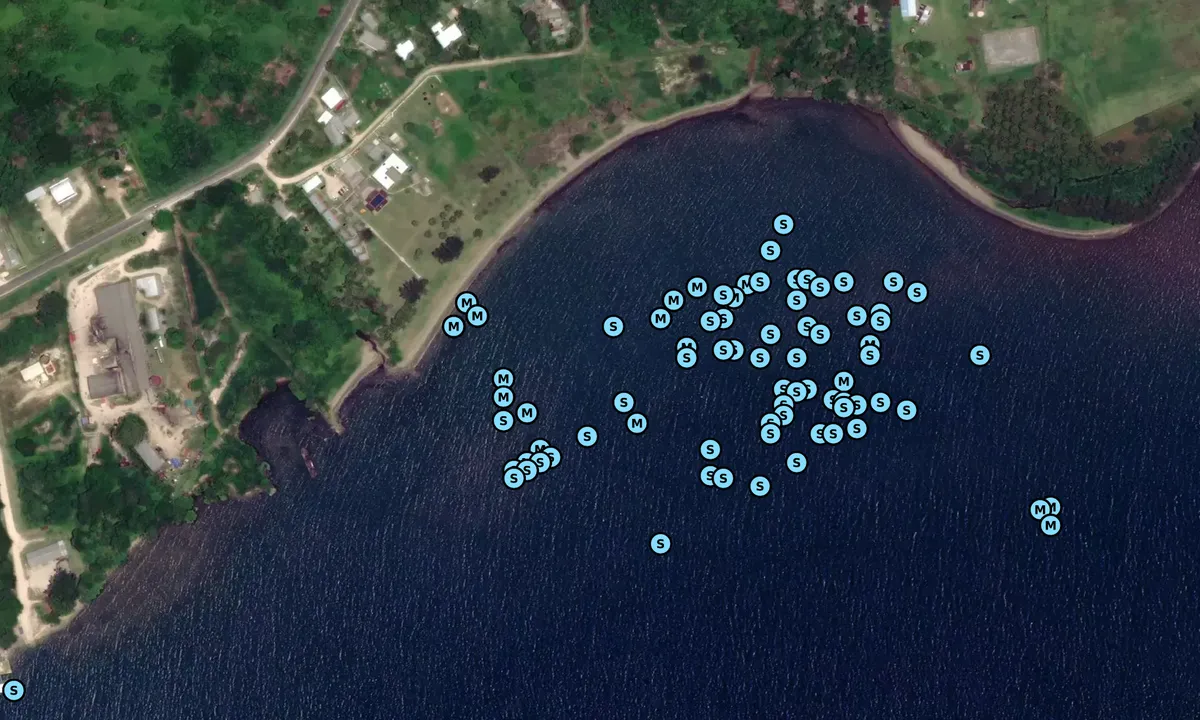 Satelite image of Beachfront Anchorage