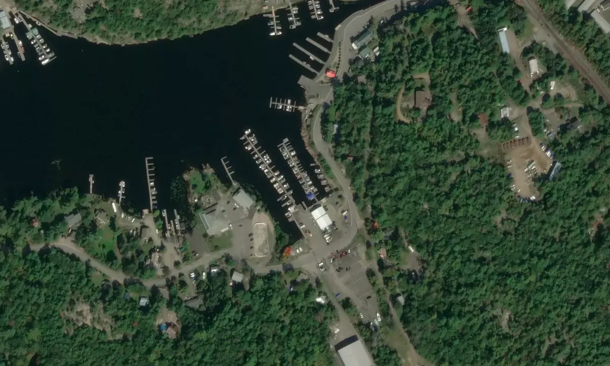 Satelite image of Beacon Marine - Pointe au Baril