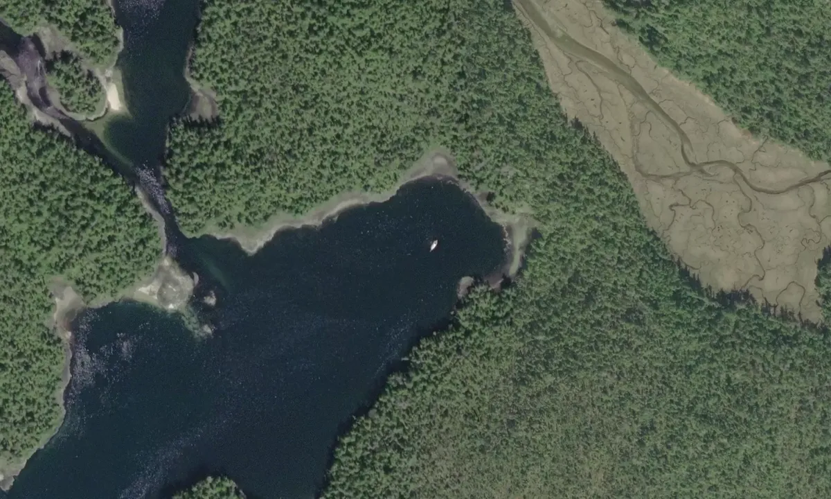 Flyfoto av Beals Bay