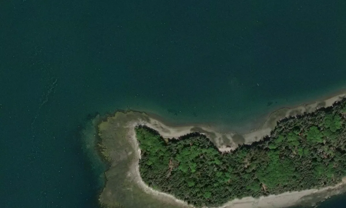 Flyfoto av Bean Island 