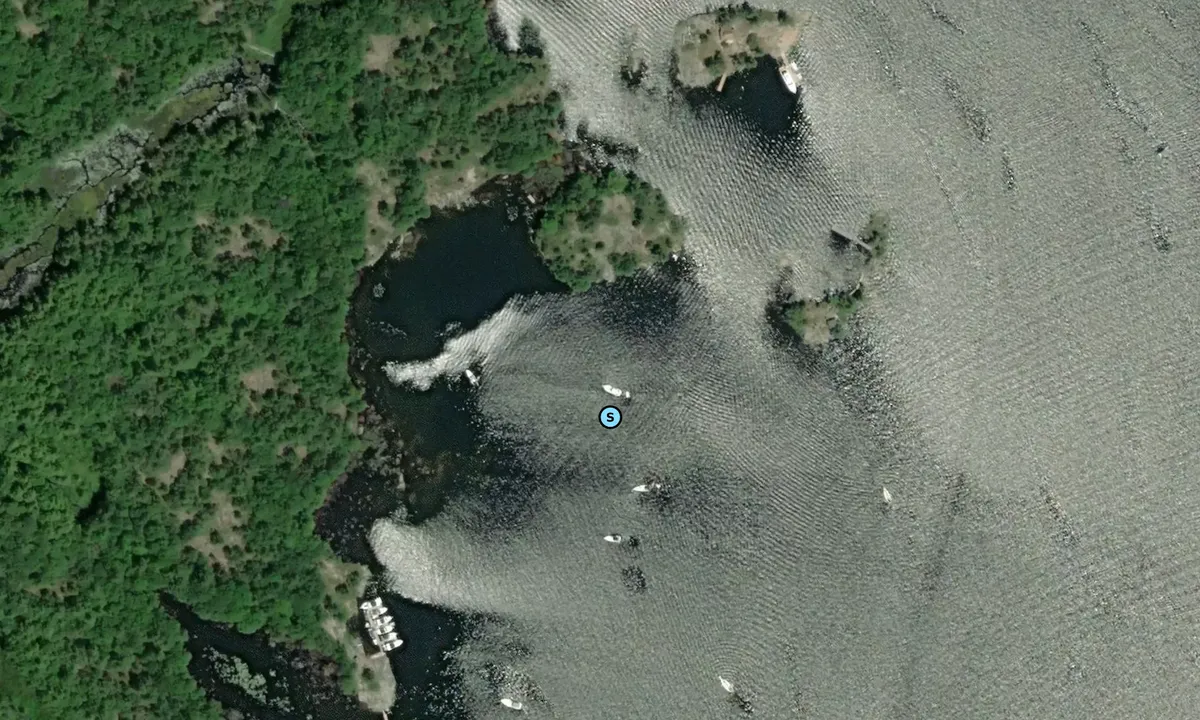 Satelite image of Beausoleil Island - Port McNicoll