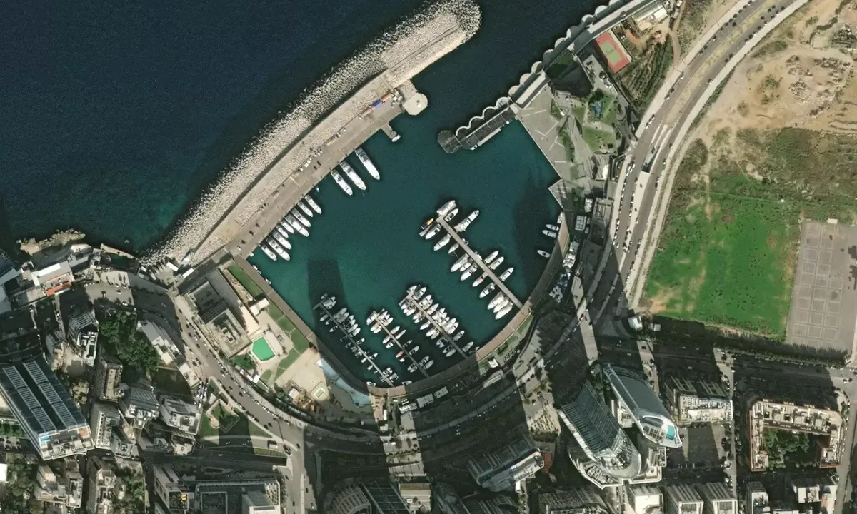Satelite image of Beirut Marina