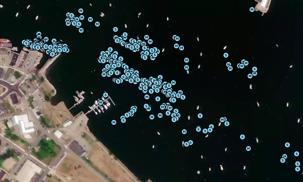 Satelite image of Belfast Harbor