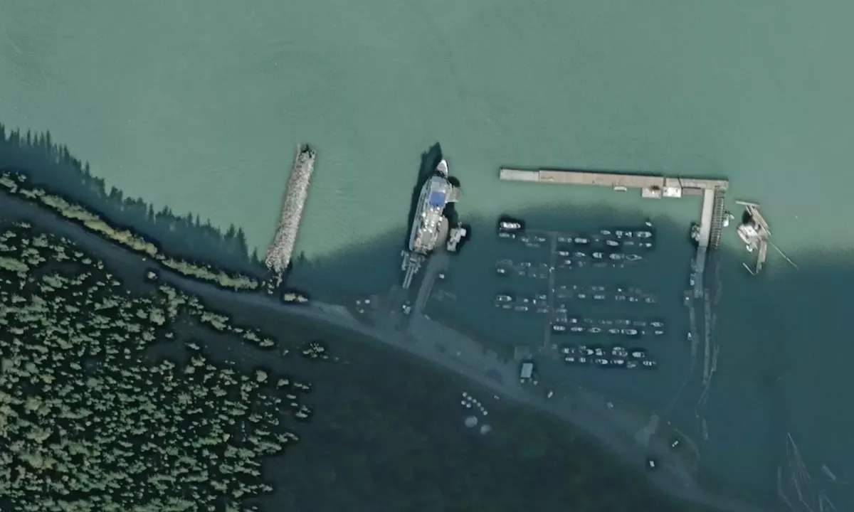 Satelite image of Bella Coola Municipal Dock