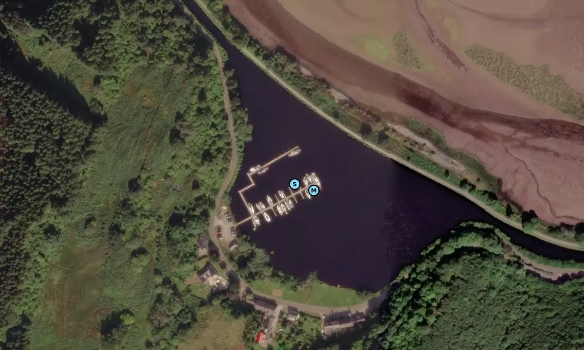Satelite image of Bellanoch Marina