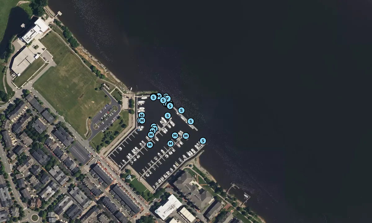 Satelite image of Belmont Bay Harbor