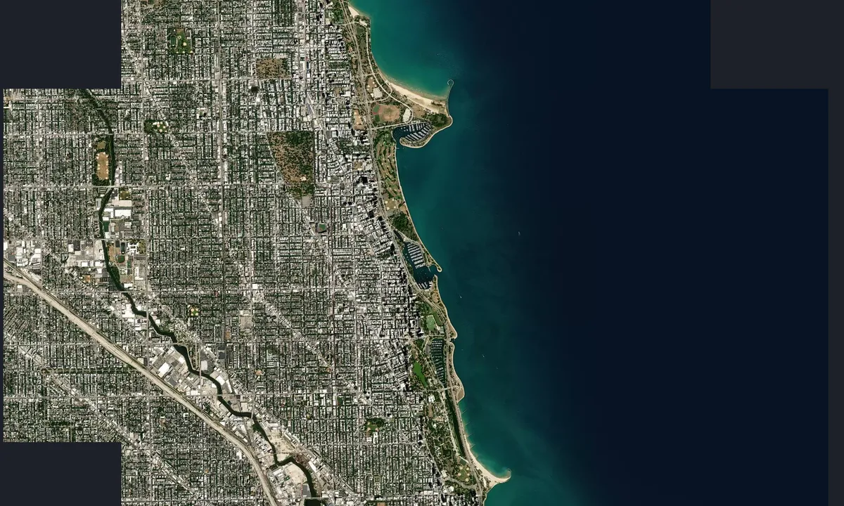 Flyfoto av Belmont Harbor - Chicago