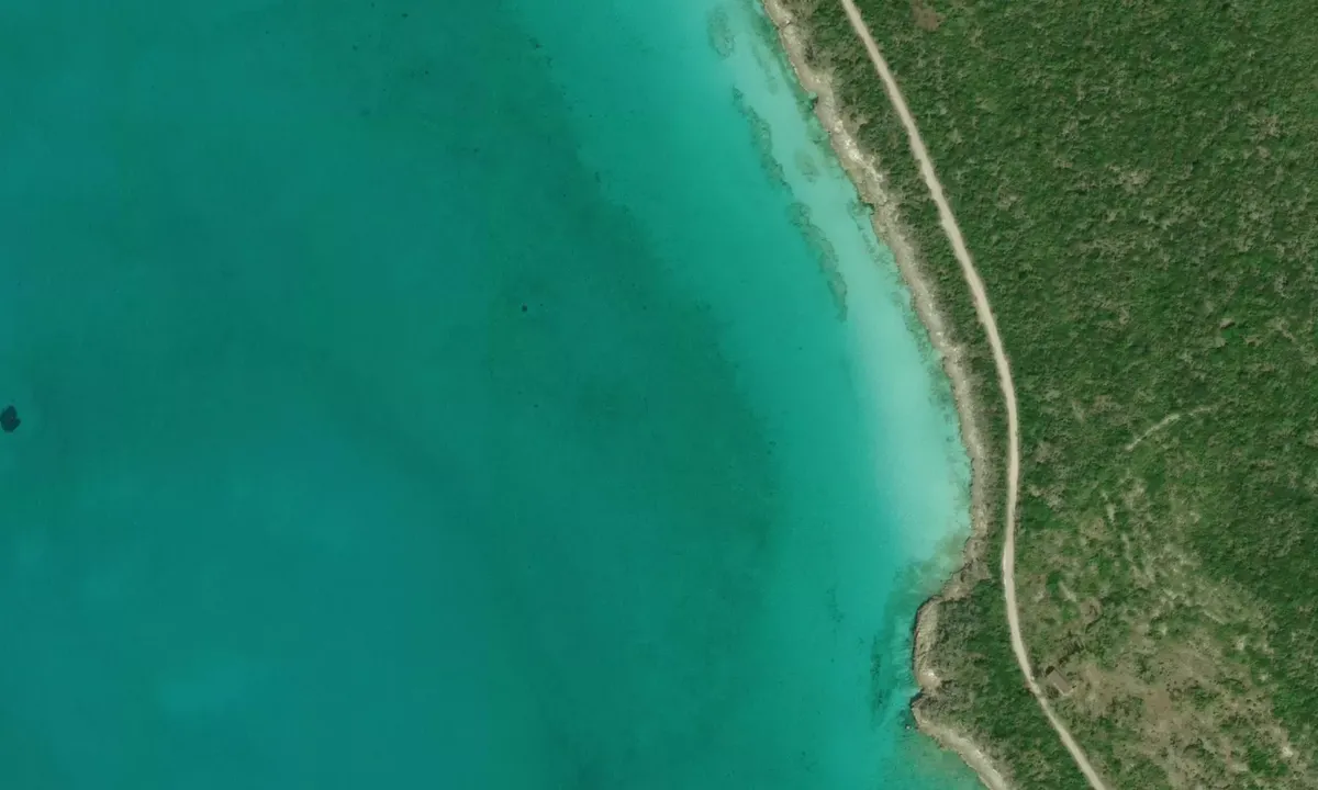Satelite image of Ben Bluff