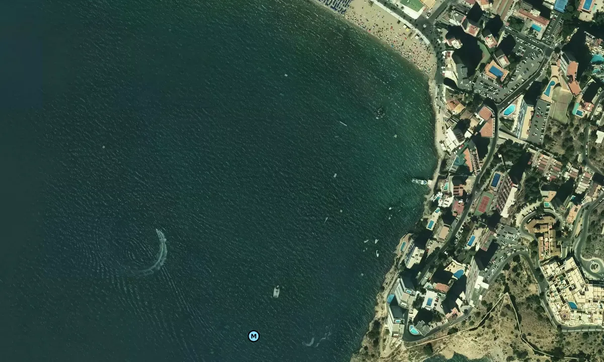 Satelite image of Benidorm