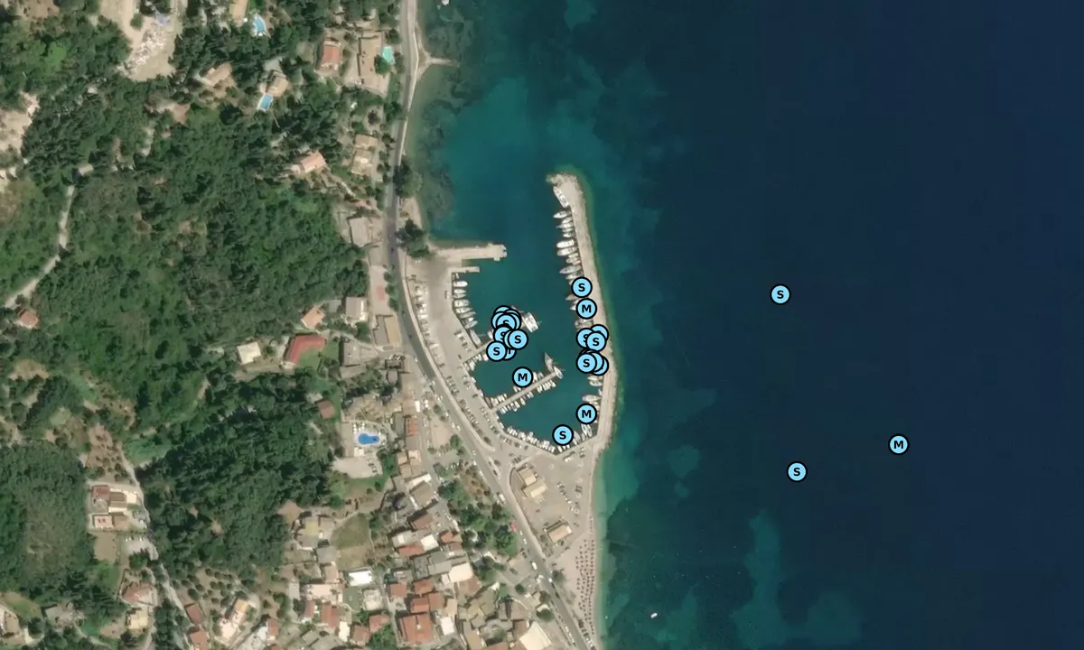 Satelite image of Benitses