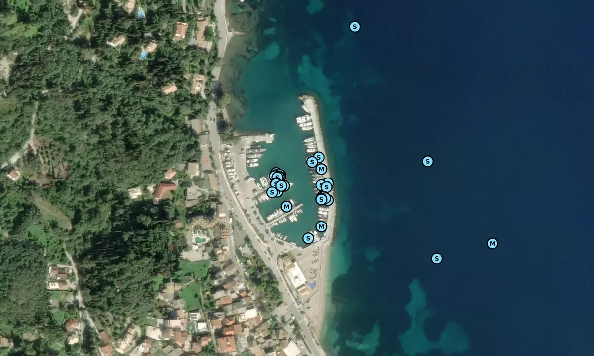 Satelite image of Benitses
