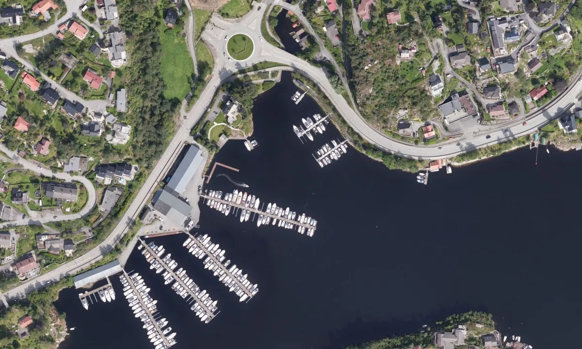 Flyfoto av Bergens Motorbåtforening