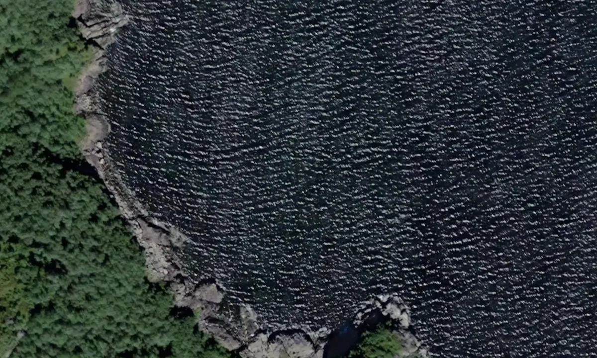 Satelite image of Beskelands fjorden