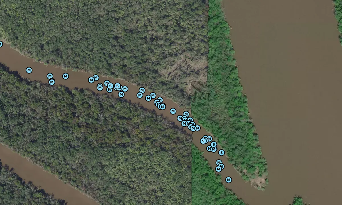 Satelite image of Big Bayou Canot