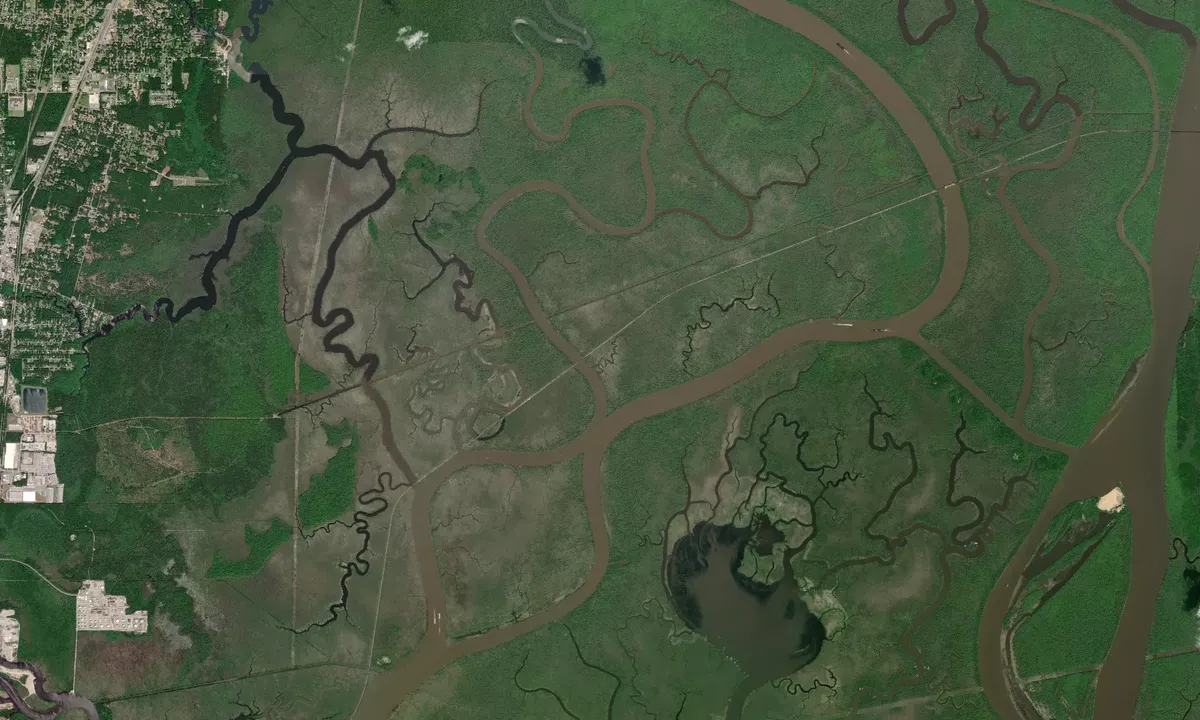 Flyfoto av Big Bayou Canot - Mobile