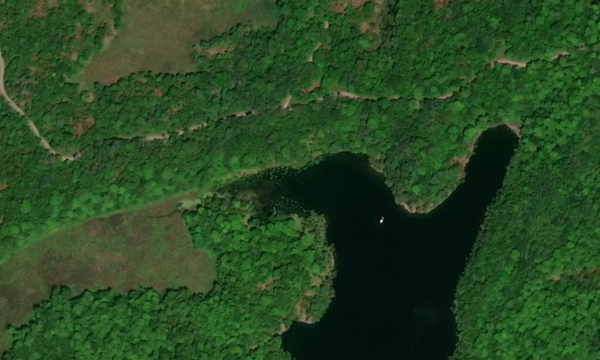 Satelite image of Big Rideau Lake - Nobles Bay North