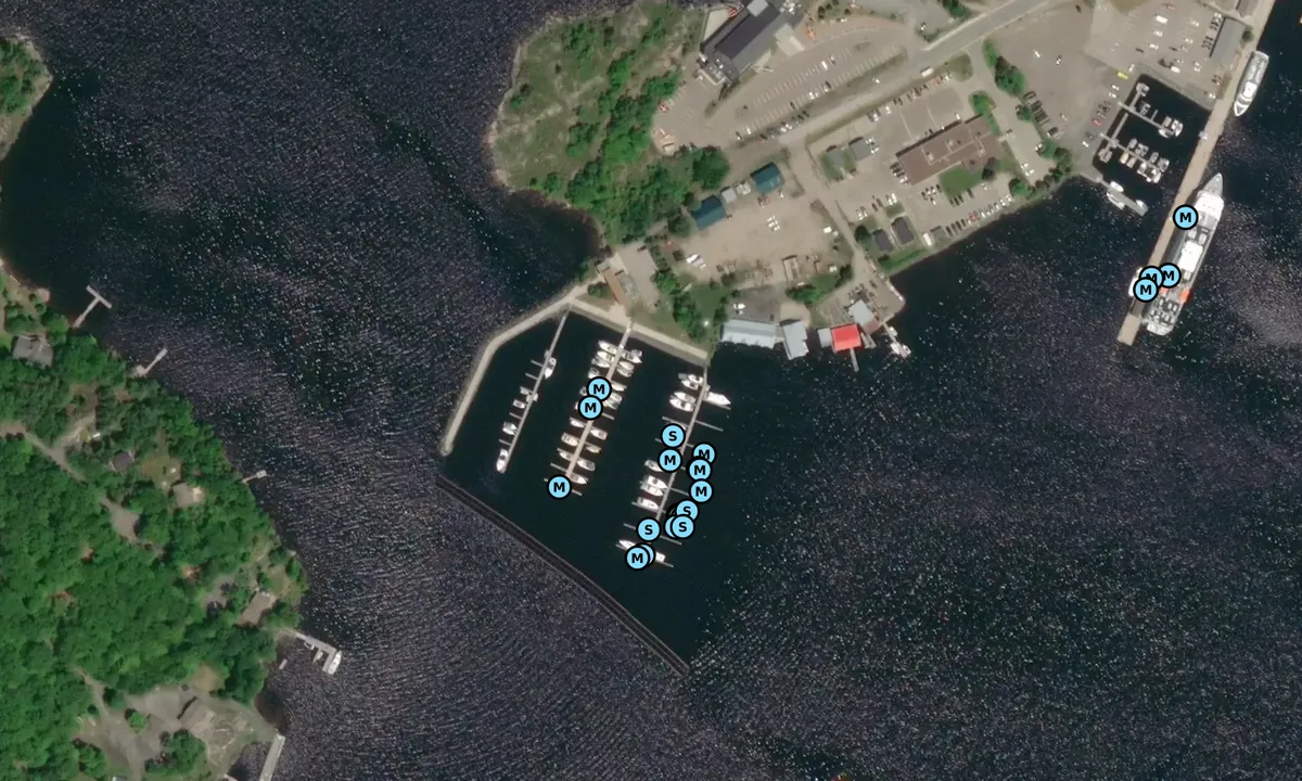 Satelite image of Big Sound Marina