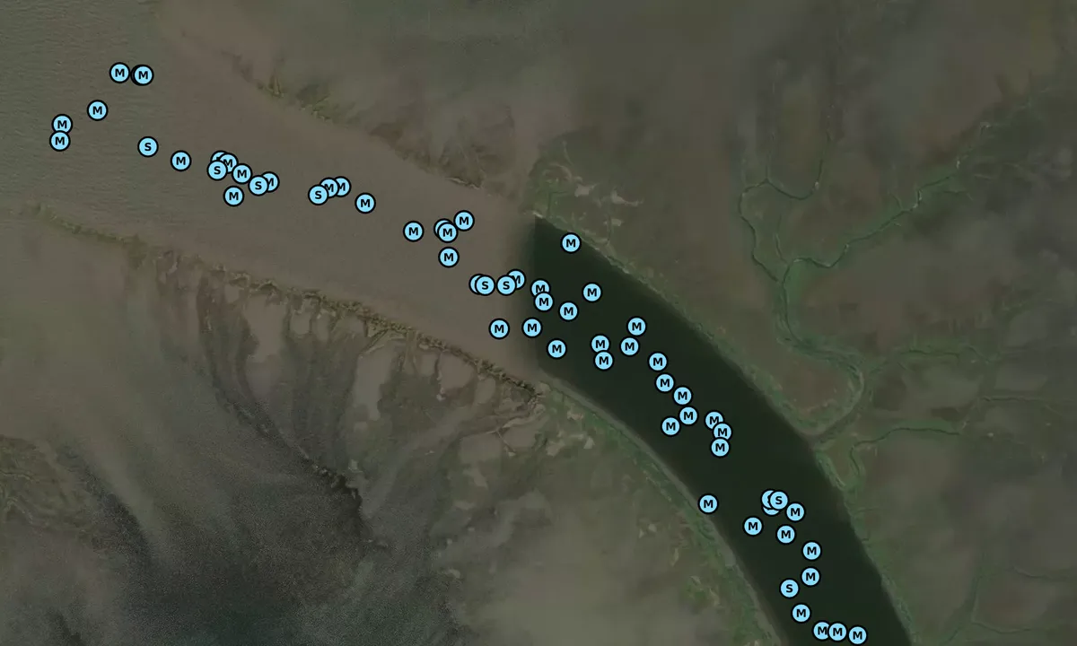 Satelite image of Big Tom Creek - 1