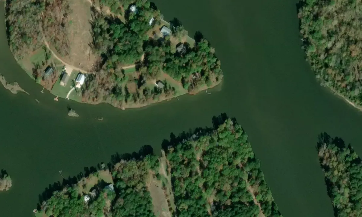 Satelite image of Bigbee Valley Access Area