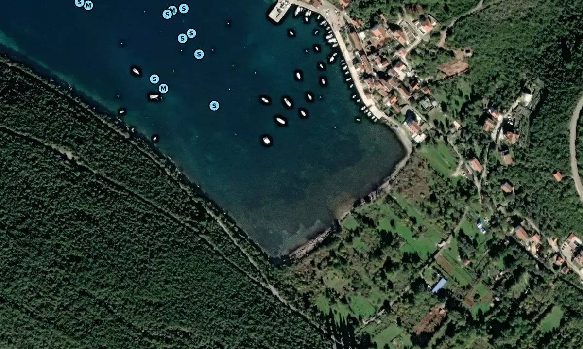 Satelite image of Bigova