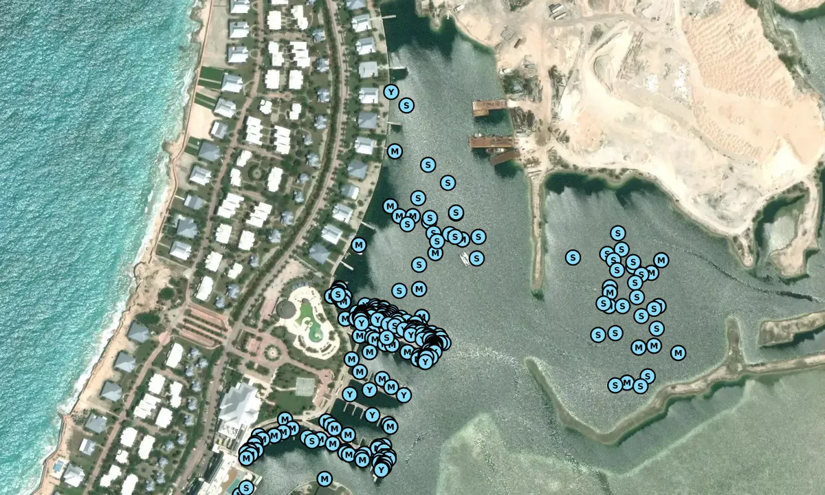 Satelite image of Bimini Bay North