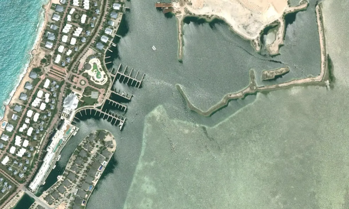 Flyfoto av Bimini East Channel
