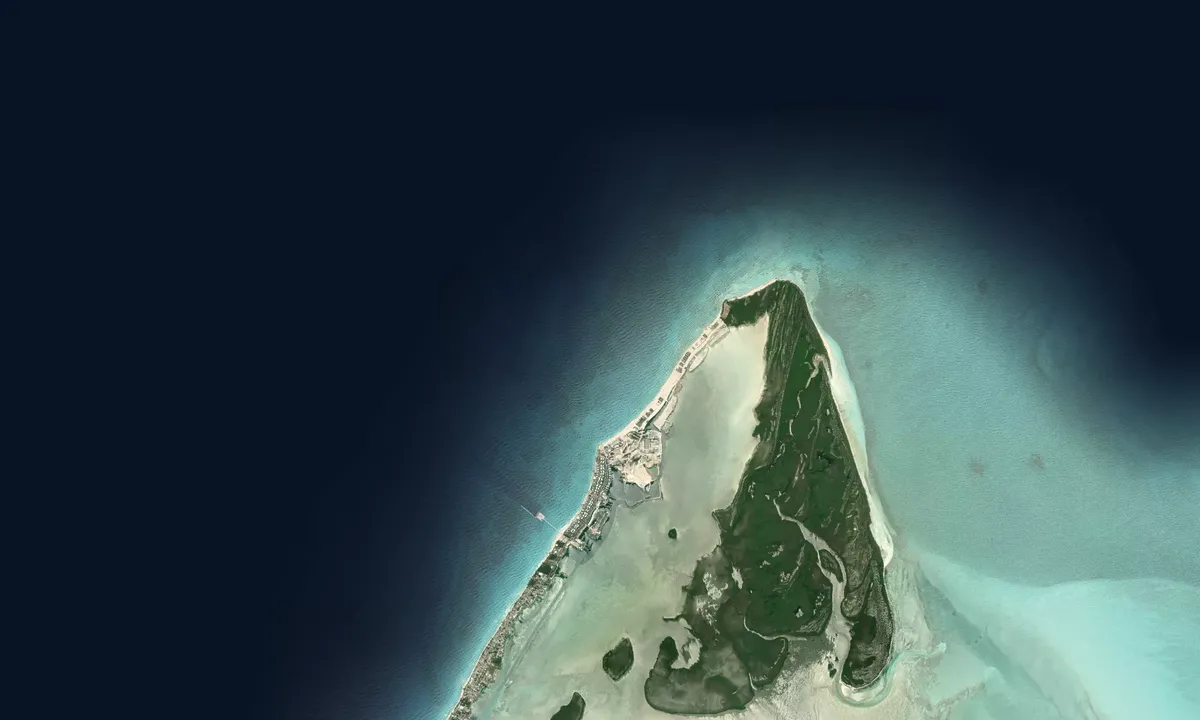Flyfoto av Bimini Road