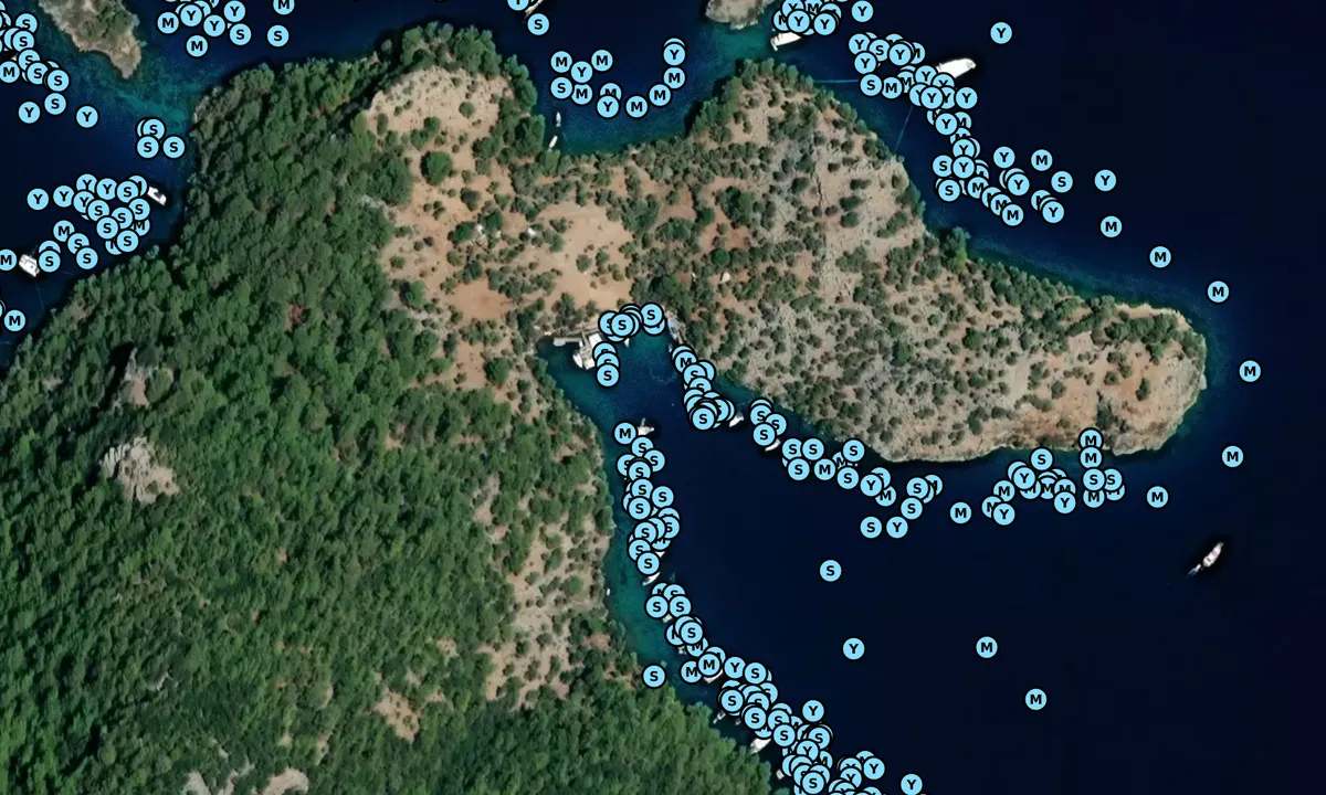 Satelite image of Binlik (Kuyrucak) Koyu
