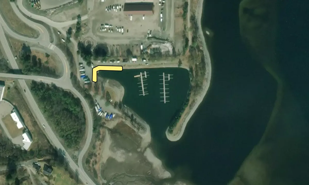 Satelite image of Biri Båthavn