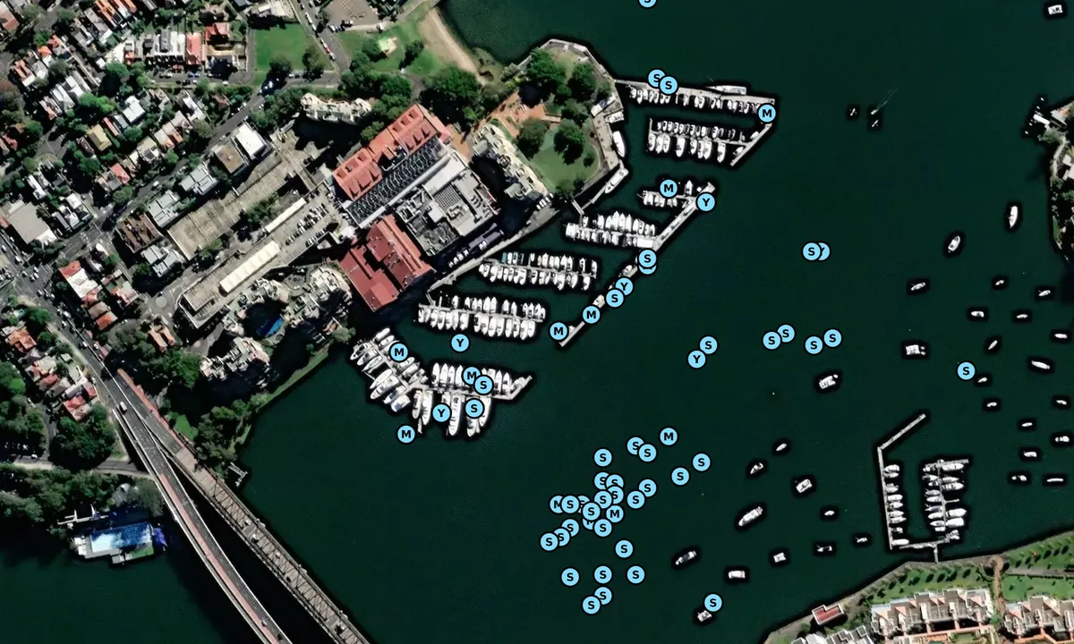 Satelite image of Birkenhead Point Marina