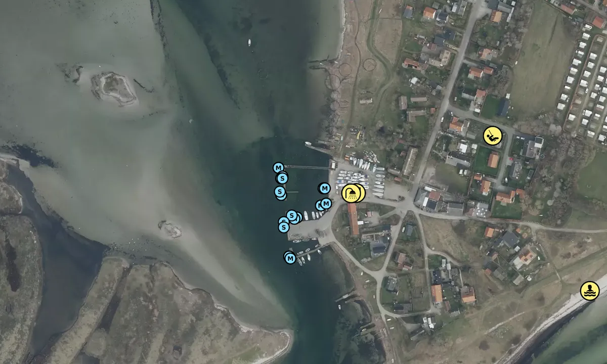 Satelite image of Bisserup Havn