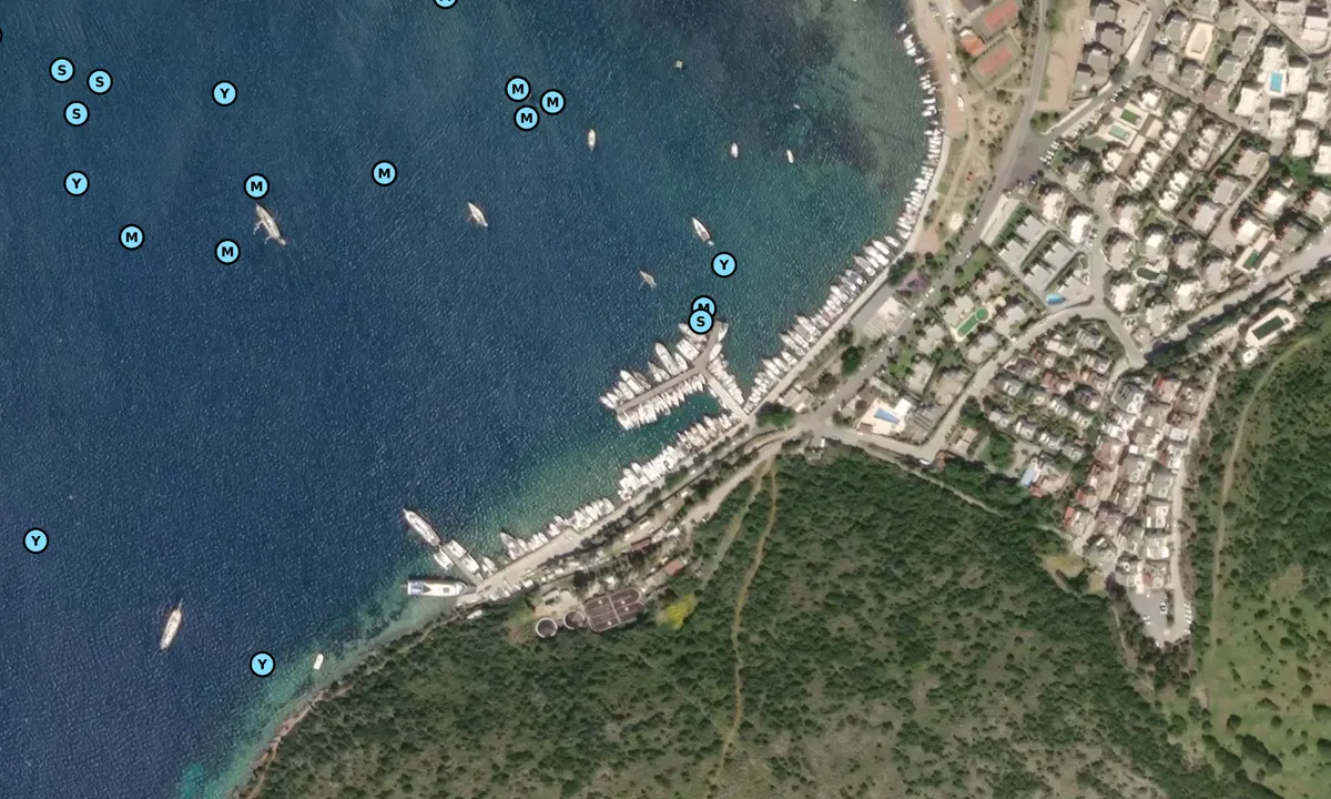 Satelite image of Bitez marina