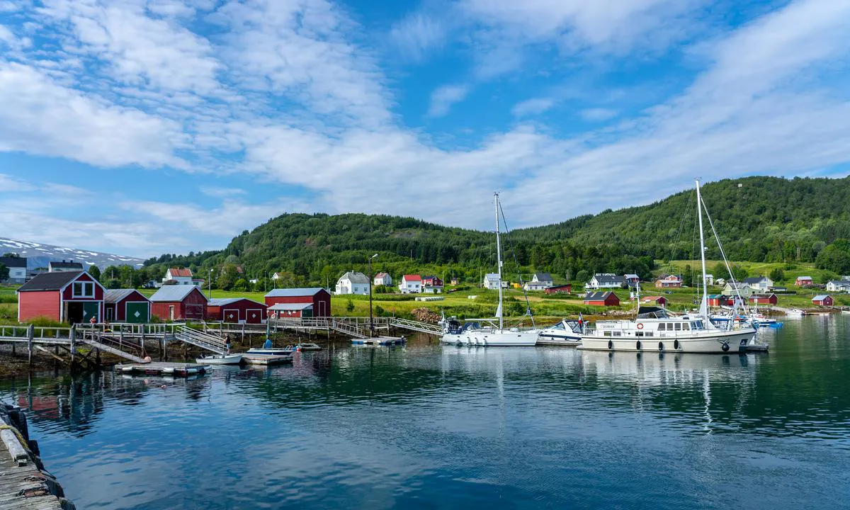 Bjarkøy Havn: Flott gjestehavn. Longside. Plass til 3-4 båter.