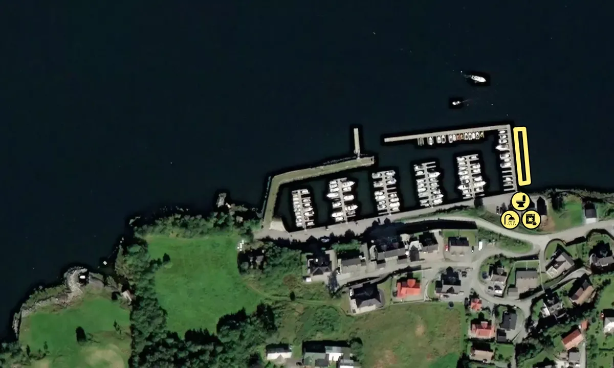 Satelite image of Bjergelandet Båthavn - Dale