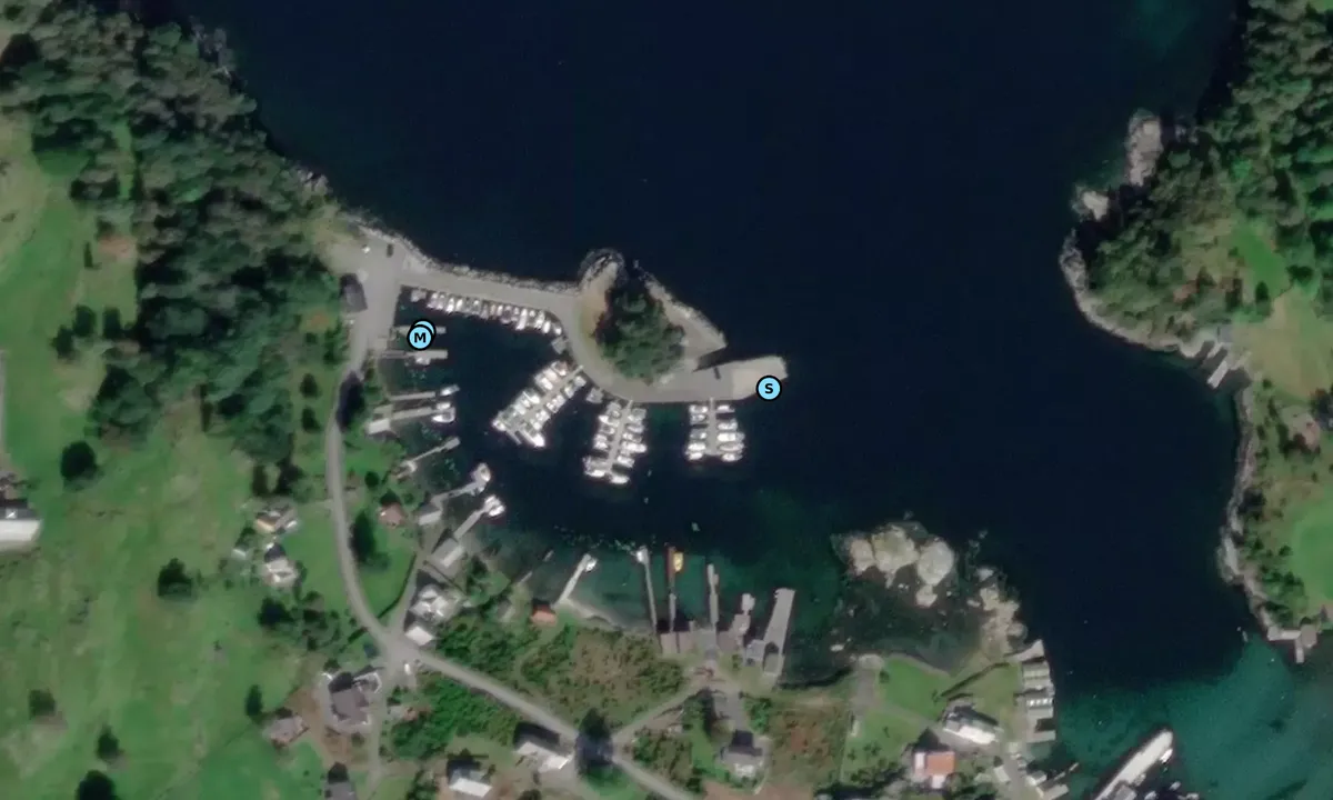 Satelite image of Bjoa Båthavn