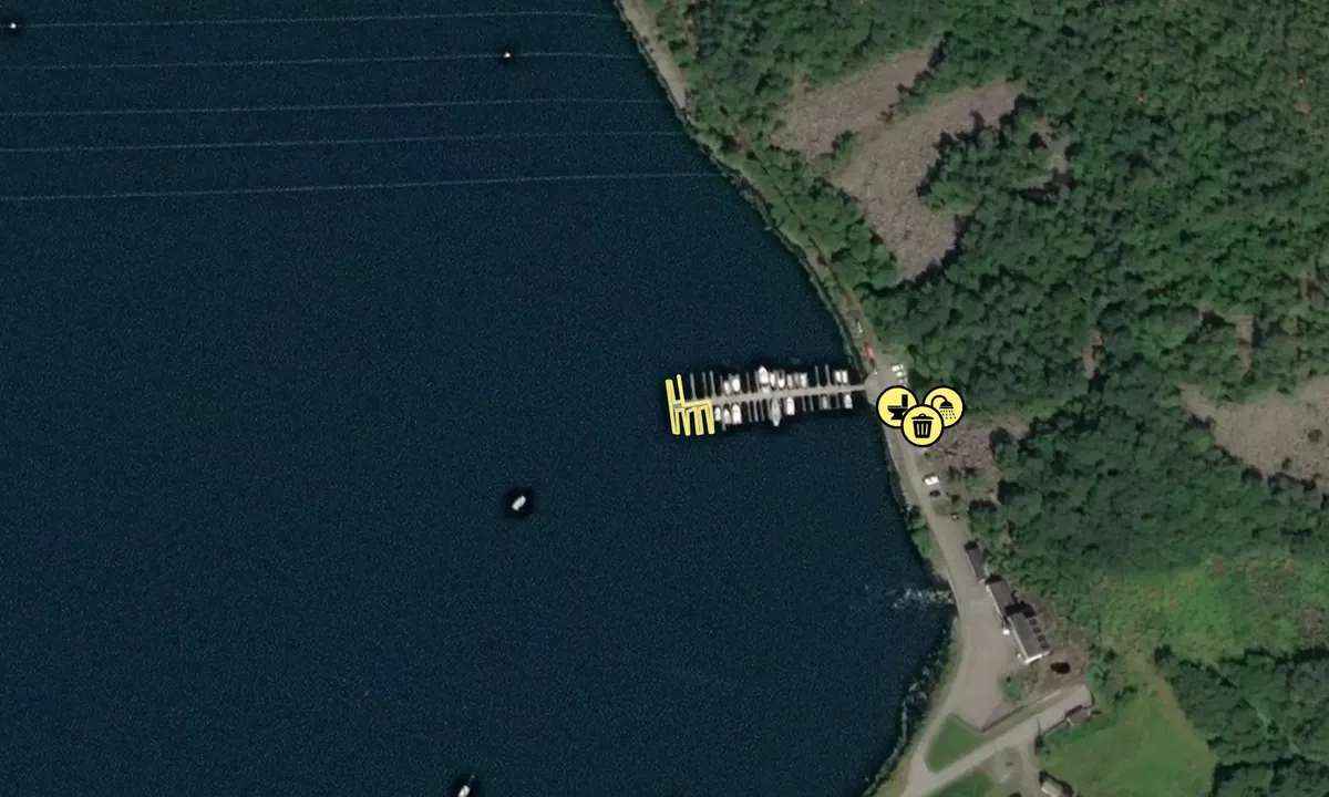 Satelite image of Bjørke Gjestehavn