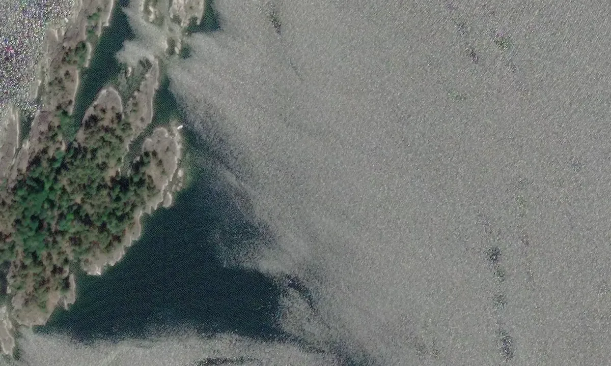 Satelite image of Björkkullasund