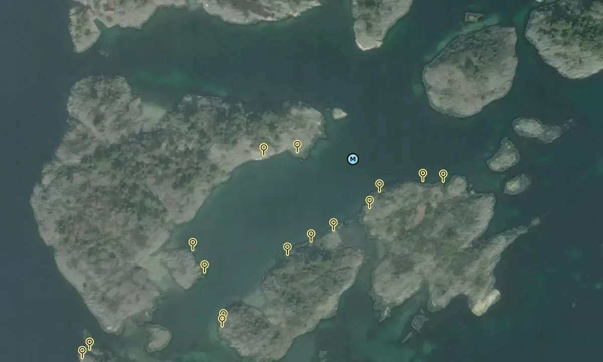 Satelite image of Bjørkøy