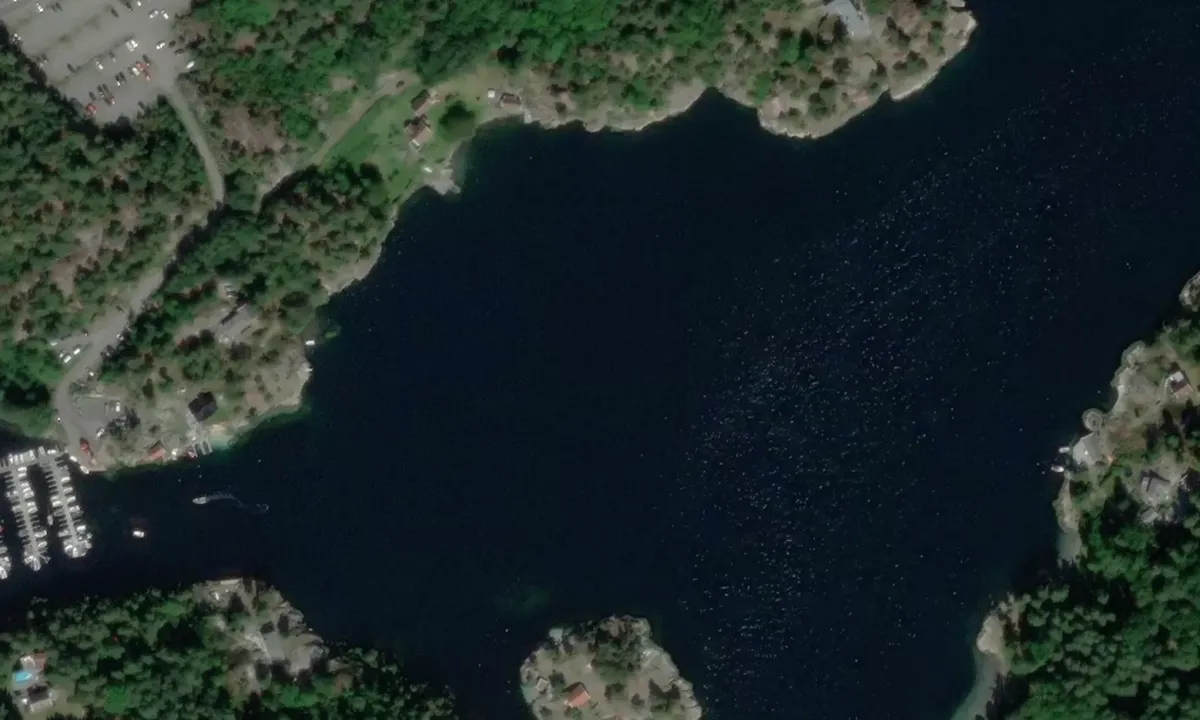 Satelite image of Bjørnviga
