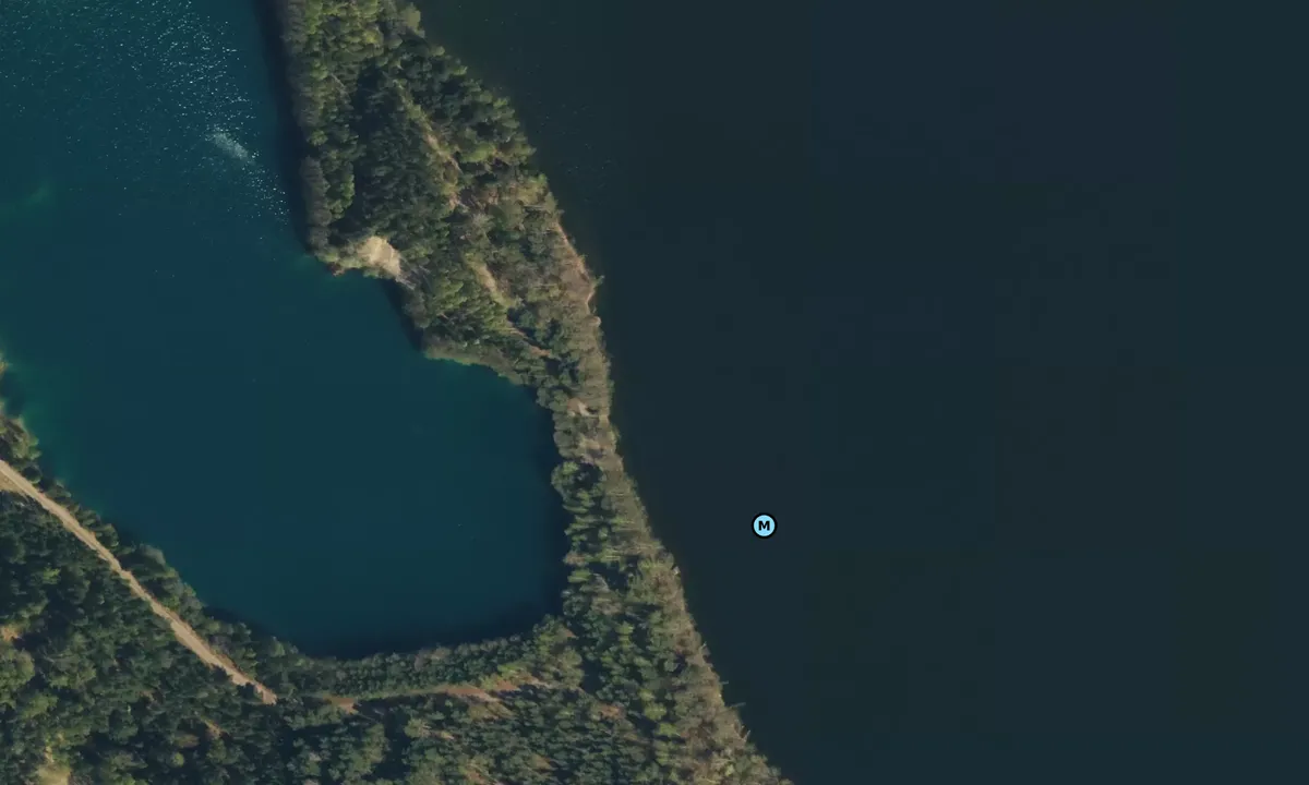 Satelite image of Blå lagunen