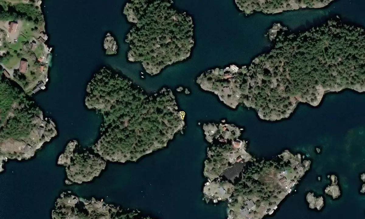 Satelite image of Blåbærøya