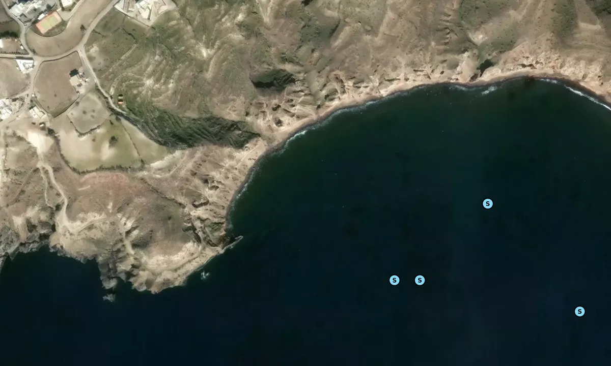 Satelite image of Black Beach