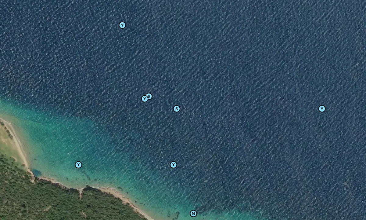 Satelite image of Black island Hot spring