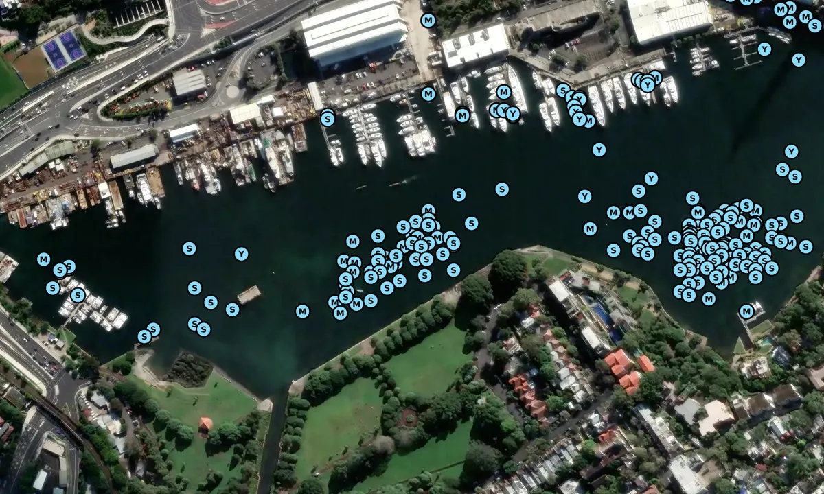 Satelite image of Blackwattle Bay West